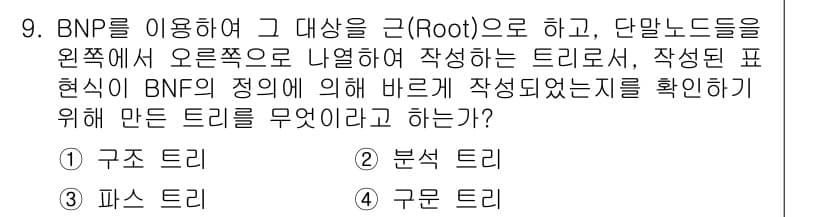 컴퓨터시스템기사(A형) 2015년 9번 - 정답과 핵심 포인트를 검수 중인 기출문제