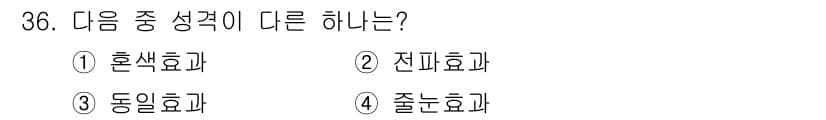 컴퓨터그래픽스기능사 2015년 36번 - 정답과 핵심 포인트를 검수 중인 기출문제