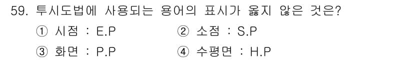 전산응용건축제도기능사 2015년 59번 - 정답과 핵심 포인트를 검수 중인 기출문제
