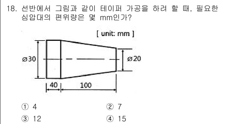 전산응용기계제도기능사 2015년 18번 - 정답과 핵심 포인트를 검수 중인 기출문제
