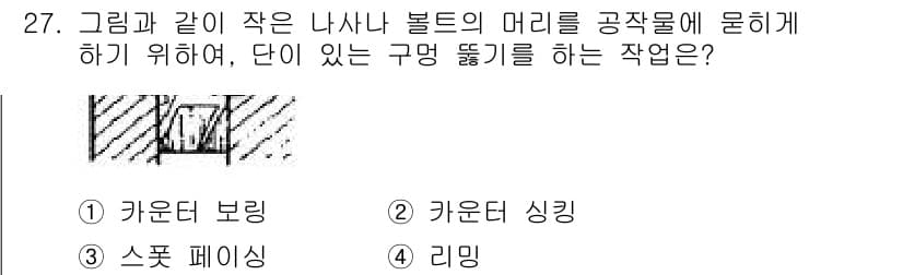 컴퓨터응용선반기능사 2015년 27번 - 정답과 핵심 포인트를 검수 중인 기출문제