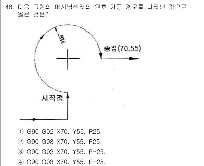 컴퓨터응용선반기능사 2015년 48번 - 정답과 핵심 포인트를 검수 중인 기출문제