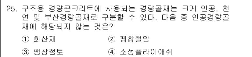 조경기능사 2015년 25번 - 정답과 핵심 포인트를 검수 중인 기출문제