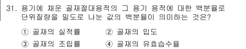 조경기능사 2015년 31번 - 정답과 핵심 포인트를 검수 중인 기출문제