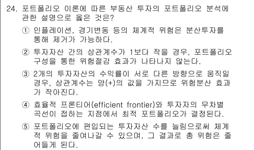 공인중개사_1차 2015년 24번 - 정답과 핵심 포인트를 검수 중인 기출문제
