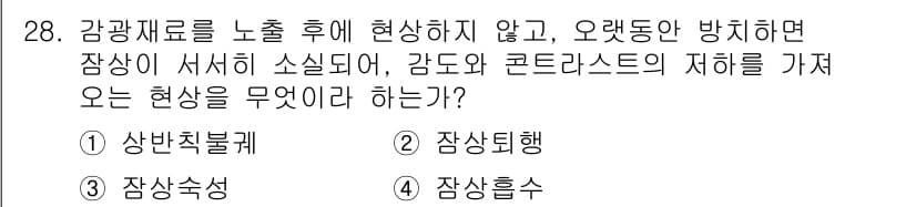 사진기능사 2015년 28번 - 정답과 핵심 포인트를 검수 중인 기출문제
