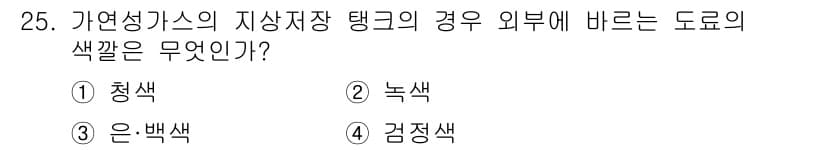 가스기능사 2015년 25번 - 정답과 핵심 포인트를 검수 중인 기출문제