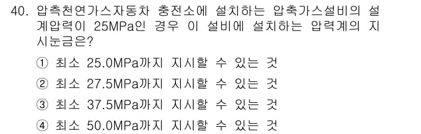 가스기능사 2015년 40번 - 정답과 핵심 포인트를 검수 중인 기출문제