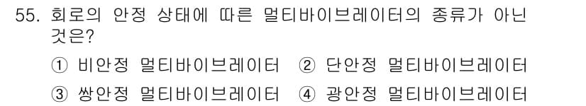 임베디드기능사 2015년 55번 - 정답과 핵심 포인트를 검수 중인 기출문제
