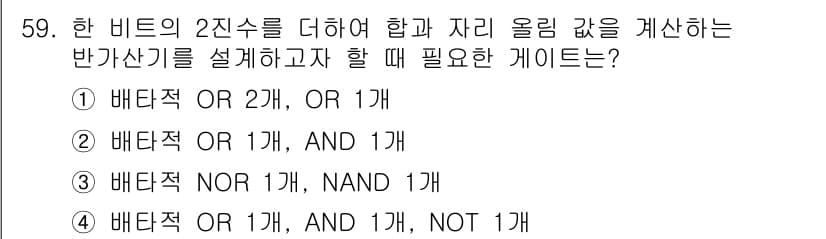 임베디드기능사 2015년 59번 - 정답과 핵심 포인트를 검수 중인 기출문제