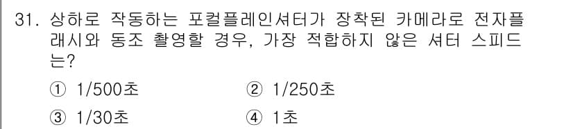 사진기능사 2016년 30번 - 정답과 핵심 포인트를 검수 중인 기출문제