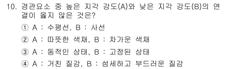 조경기능사 2016년 10번 - 정답과 핵심 포인트를 검수 중인 기출문제