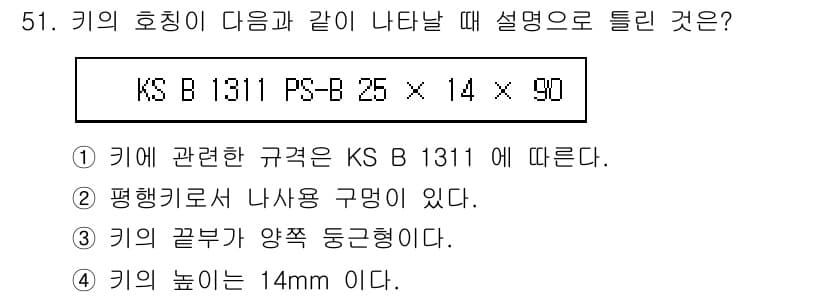 전산응용기계제도기능사 2016년 51번 - 정답과 핵심 포인트를 검수 중인 기출문제