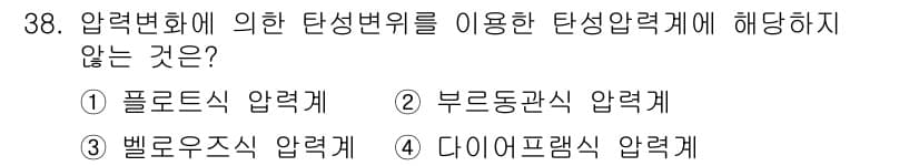 가스기능사 2016년 38번 - 정답과 핵심 포인트를 검수 중인 기출문제