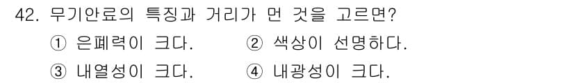 컴퓨터그래픽스기능사 2016년 42번 - 정답과 핵심 포인트를 검수 중인 기출문제