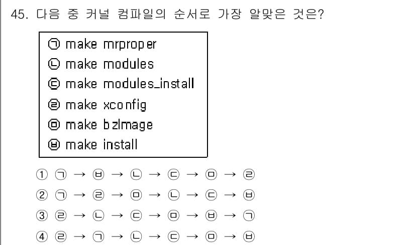 리눅스마스터_1급 2016년 45번 - 정답과 핵심 포인트를 검수 중인 기출문제