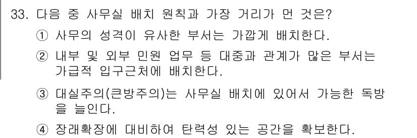 사무자동화산업기사 2016년 33번 - 정답과 핵심 포인트를 검수 중인 기출문제