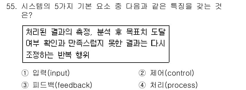 정보처리산업기사 2016년 55번 - 정답과 핵심 포인트를 검수 중인 기출문제