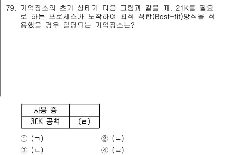 정보처리산업기사 2016년 79번 - 정답과 핵심 포인트를 검수 중인 기출문제