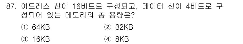컴퓨터시스템기사(A형) 2016년 87번 - 정답과 핵심 포인트를 검수 중인 기출문제