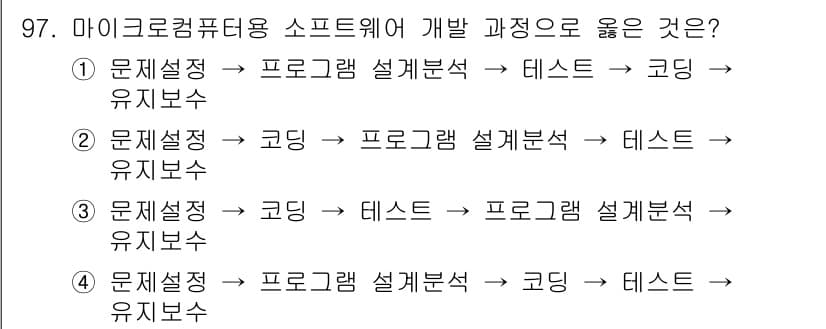 컴퓨터시스템기사(A형) 2016년 97번 - 정답과 핵심 포인트를 검수 중인 기출문제