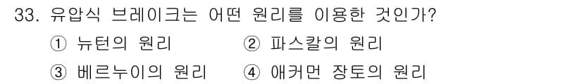 자동차정비기능사 2016년 33번 - 정답과 핵심 포인트를 검수 중인 기출문제
