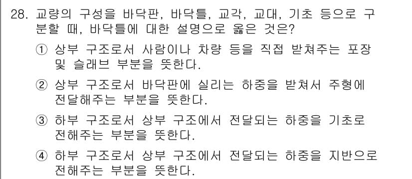 전산응용토목제도기능사 2015년 28번 - 정답과 핵심 포인트를 검수 중인 기출문제