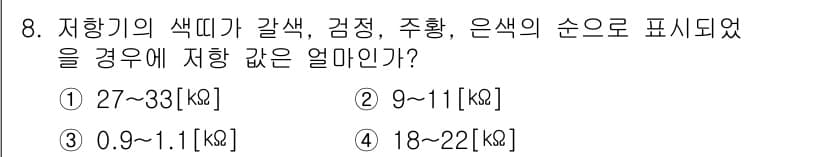 전자캐드기능사 2015년 8번 - 정답과 핵심 포인트를 검수 중인 기출문제