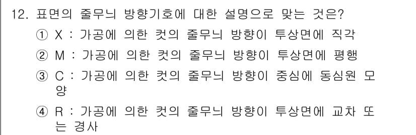 생산자동화기능사 2016년 12번 - 정답과 핵심 포인트를 검수 중인 기출문제