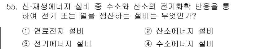 신재생에너지발전설비기능사 2015년 55번 - 정답과 핵심 포인트를 검수 중인 기출문제