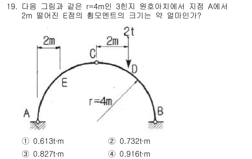 토목기사 2016년 19번 - 정답과 핵심 포인트를 검수 중인 기출문제