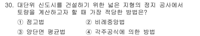 토목기사 2016년 30번 - 정답과 핵심 포인트를 검수 중인 기출문제