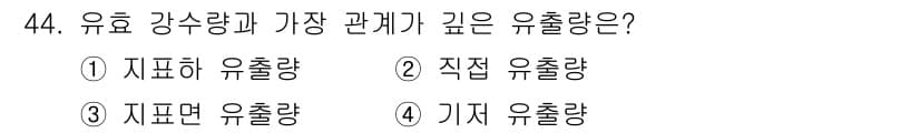 토목기사 2016년 44번 - 정답과 핵심 포인트를 검수 중인 기출문제