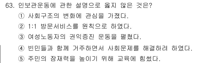 사회복지사_1급(2교시) 2015년 63번 - 정답과 핵심 포인트를 검수 중인 기출문제