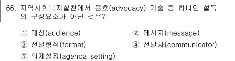 사회복지사_1급(2교시) 2016년 66번 - 정답과 핵심 포인트를 검수 중인 기출문제