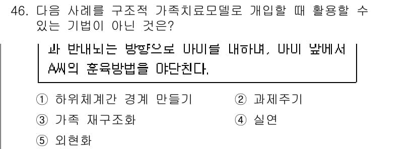 사회복지사_1급(2교시) 2017년 46번 - 정답과 핵심 포인트를 검수 중인 기출문제
