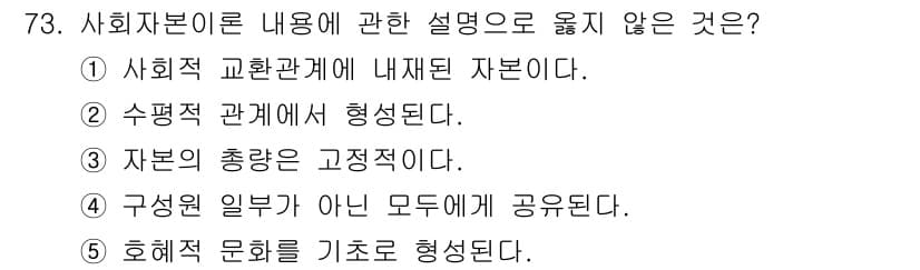 사회복지사_1급(2교시) 2017년 73번 - 정답과 핵심 포인트를 검수 중인 기출문제