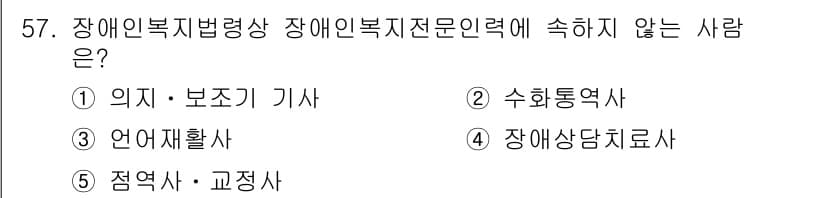 사회복지사_1급(3교시)(구) 2015년 57번 - 정답과 핵심 포인트를 검수 중인 기출문제