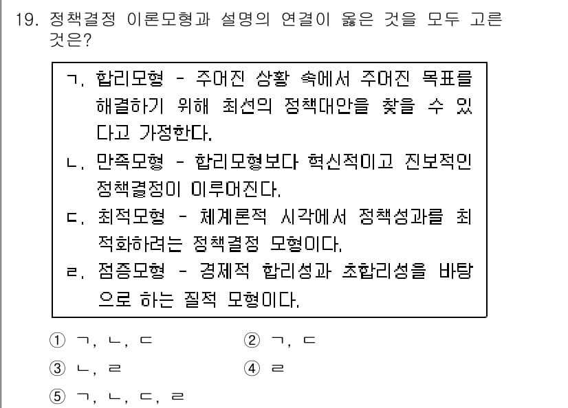 사회복지사_1급(3교시) 2016년 19번 - 정답과 핵심 포인트를 검수 중인 기출문제