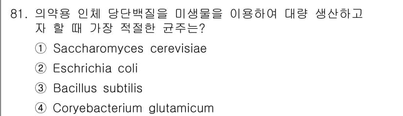 식품안전기사 2016년 81번 - 정답과 핵심 포인트를 검수 중인 기출문제