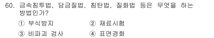 항공기체정비기능사 2015년 60번 - 정답과 핵심 포인트를 검수 중인 기출문제