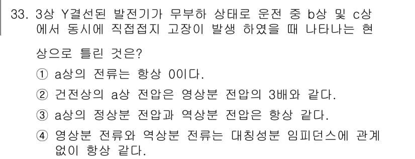 전기산업기사 2016년 33번 - 정답과 핵심 포인트를 검수 중인 기출문제