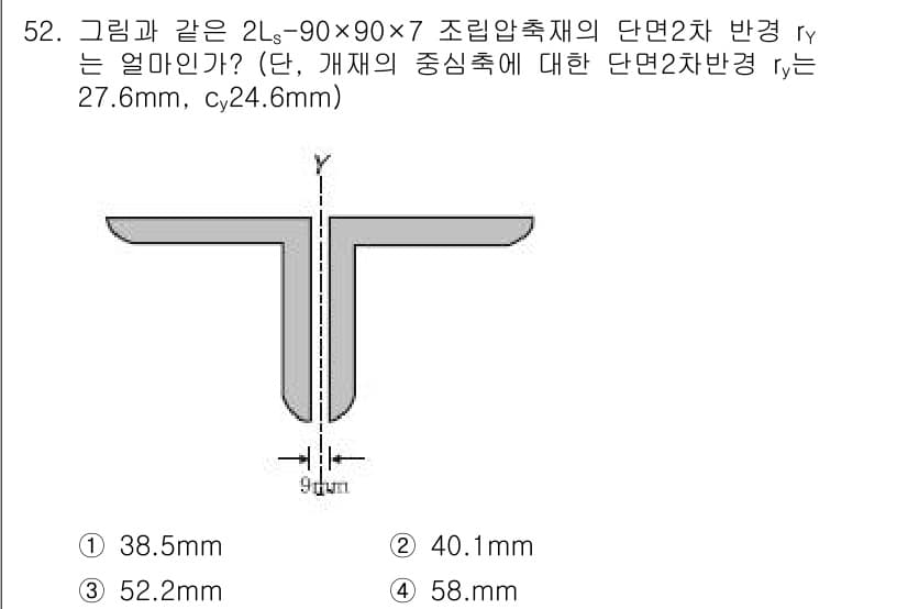 건축기사 2016년 52번 - 정답과 핵심 포인트를 검수 중인 기출문제