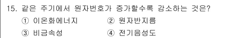 위험물산업기사 2015년 15번 - 정답과 핵심 포인트를 검수 중인 기출문제