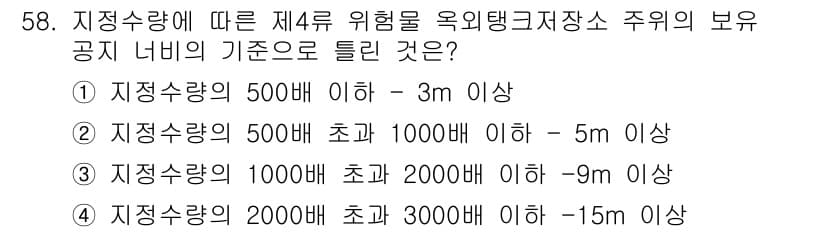 위험물산업기사 2016년 58번 - 정답과 핵심 포인트를 검수 중인 기출문제