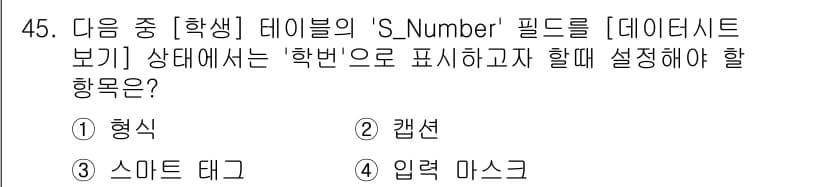 컴퓨터활용능력_1급 2017년 45번 - 정답과 핵심 포인트를 검수 중인 기출문제