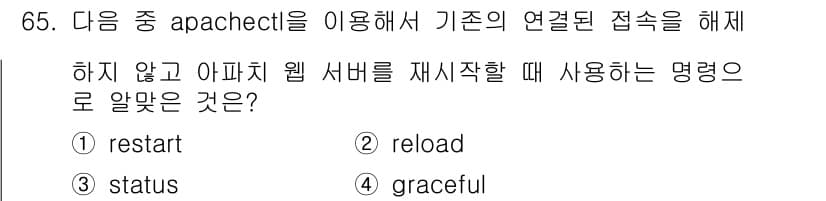 리눅스마스터_1급 2017년 65번 - 정답과 핵심 포인트를 검수 중인 기출문제