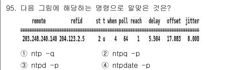 리눅스마스터_1급 2017년 95번 - 정답과 핵심 포인트를 검수 중인 기출문제