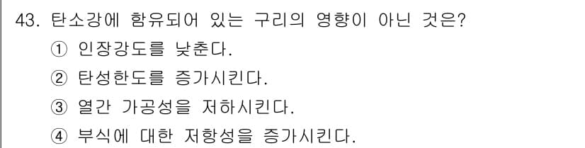 용접기사 2015년 43번 - 정답과 핵심 포인트를 검수 중인 기출문제