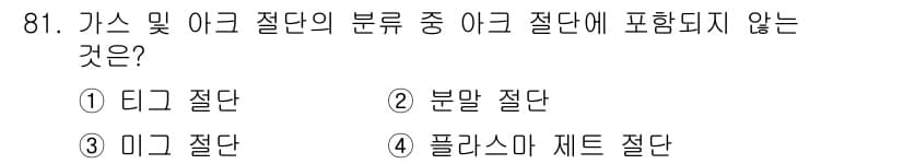 용접기사 2017년 81번 - 정답과 핵심 포인트를 검수 중인 기출문제